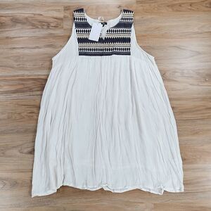 🔸️NWT Exist Relaxx Rayon w/Blue & Gold Embroider Sleeveless Dress 2X